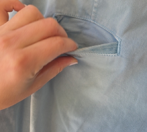 Chino By Anthropologie Jeans 29 Relaxed Sky Blue Light Blue - Picture 11 of 11